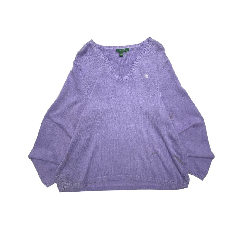 Purple Ralph Lauren Knitwear Sweater Women's Medium Northern Pole Vintage Wholesale 