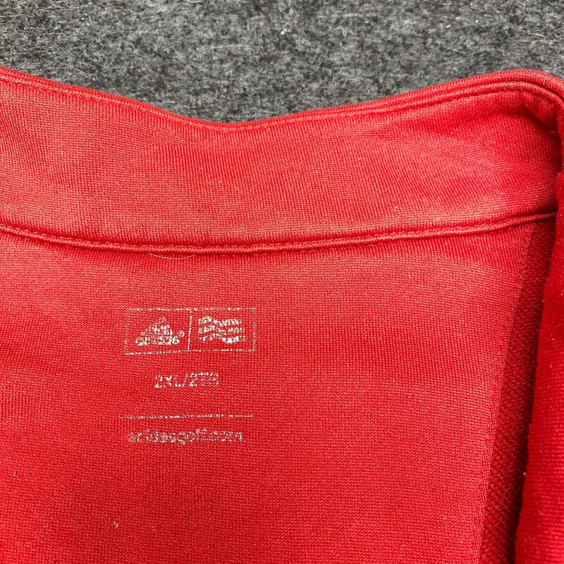 Red Adidas 1/4 Zip-up Sweater XXL Northern Pole Vintage Wholesale 