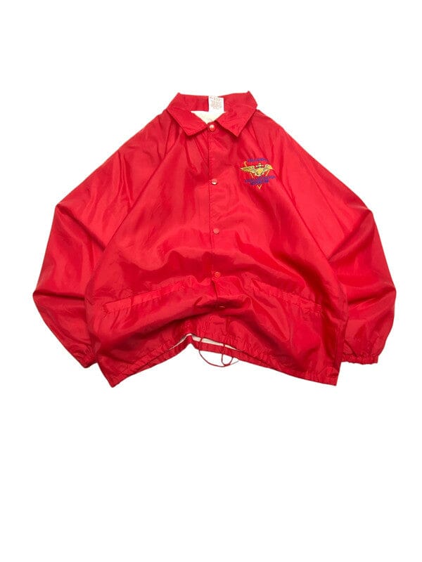 Red Cardinal Chest Embroidery Shacket Men's XL Northern Pole Vintage Wholesale 