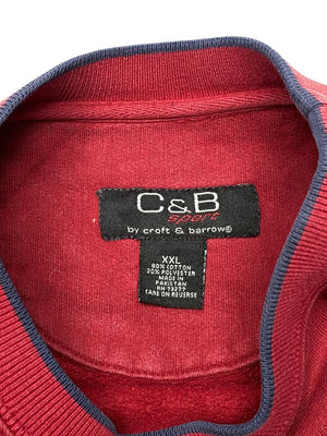 Red C&B USA Badge Sweatshirt Men's XXL Northern Pole Vintage Wholesale 