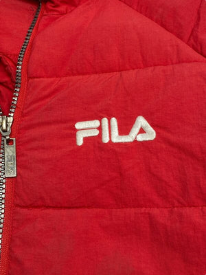 Red FILA Puffer Jacket Men's Small Northern Pole Vintage Wholesale 