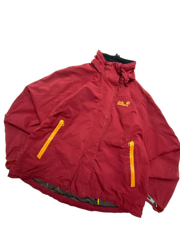 Red Jack Wolfskin Windbreaker Women's Large Northern Pole Vintage Wholesale 
