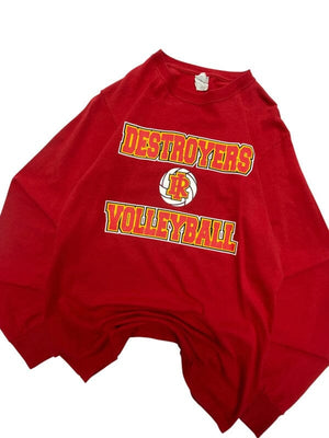 Red jerzees print sweatshirt women's small Northern Pole Vintage Wholesale 