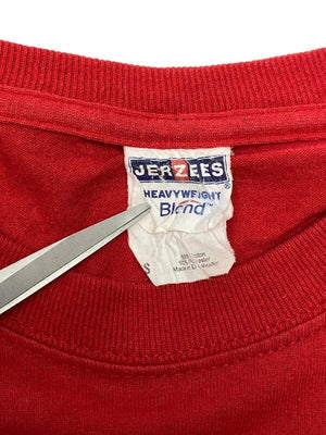 Red jerzees print sweatshirt women's small Northern Pole Vintage Wholesale 