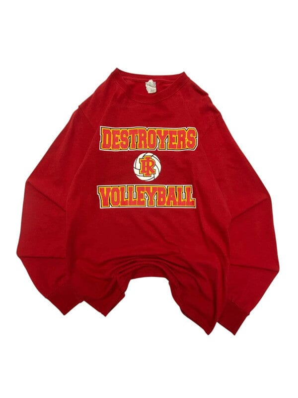 Red jerzees print sweatshirt women's small Northern Pole Vintage Wholesale 