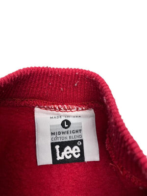 Red Lee Sweatshirt Men's Large Northern Pole Vintage Wholesale 