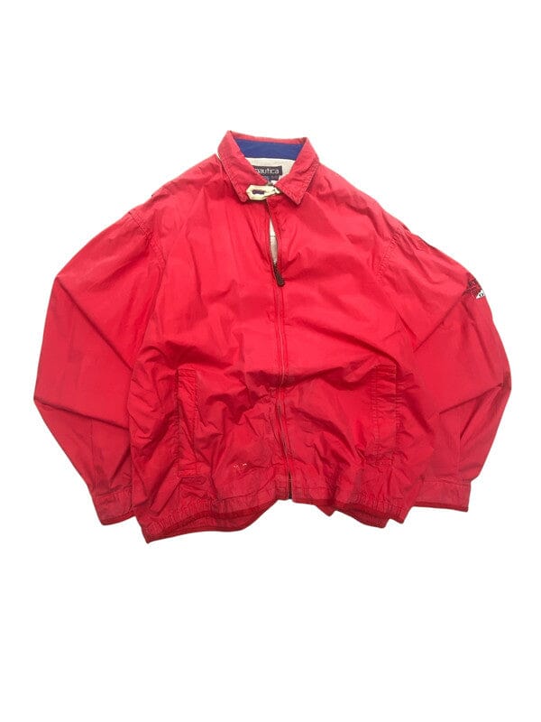 Red Nautica Embroidery Windbreaker Men's XL Northern Pole Vintage Wholesale 