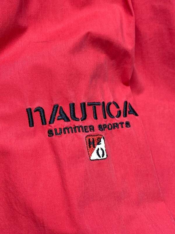 Red Nautica Embroidery Windbreaker Men's XL Northern Pole Vintage Wholesale 