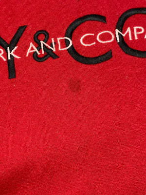 Red NY&CO Embroidery Sweatshirt Men's XL Northern Pole Vintage Wholesale 