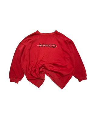 Red NY&CO Embroidery Sweatshirt Men's XL Northern Pole Vintage Wholesale 