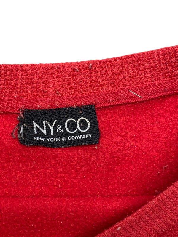 Red NY&CO Embroidery Sweatshirt Men's XL Northern Pole Vintage Wholesale 