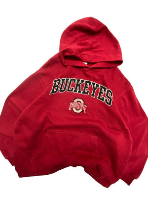 Red Ohiostate Hoodie Women's Large Northern Pole Vintage Wholesale 