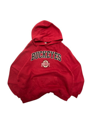 Red Ohiostate Hoodie Women's Large Northern Pole Vintage Wholesale 
