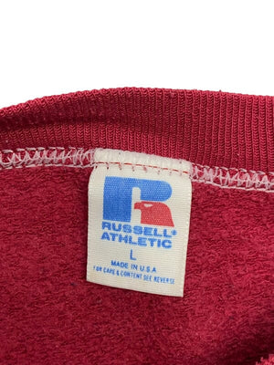 Red Russell Athletic Sweatshirt Men's Large Northern Pole Vintage Wholesale 
