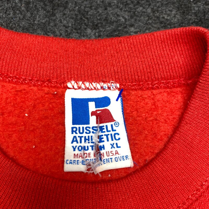 Red Russell Sweatshirt Youth's XL Northern Pole Vintage Wholesale 