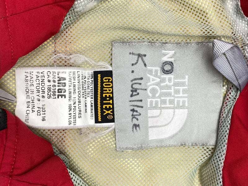 Red The North Face Gore-Tex Raincoat Women's Large Northern Pole Vintage Wholesale 