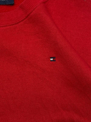 Red Tommy Hilfiger Sweatshirt Men's Small Northern Pole Vintage Wholesale 