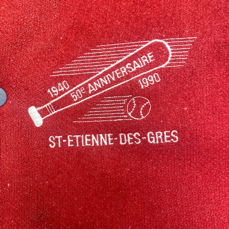 Red Totem Varsity Jacket Men's XL Northern Pole Vintage Wholesale 