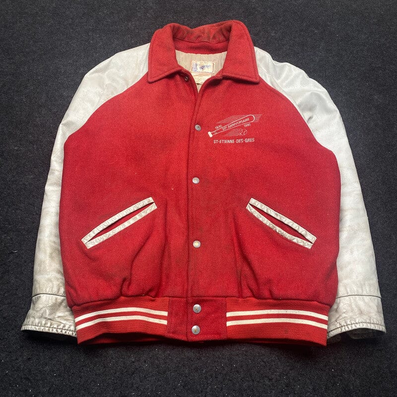 Red Totem Varsity Jacket Men's XL Northern Pole Vintage Wholesale 