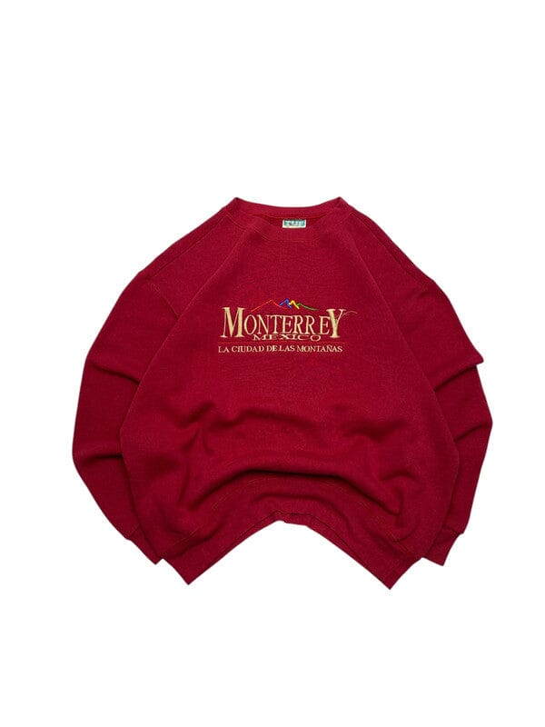 Red TUF Embroidery Sweatshirt Men's Medium Northern Pole Vintage Wholesale 