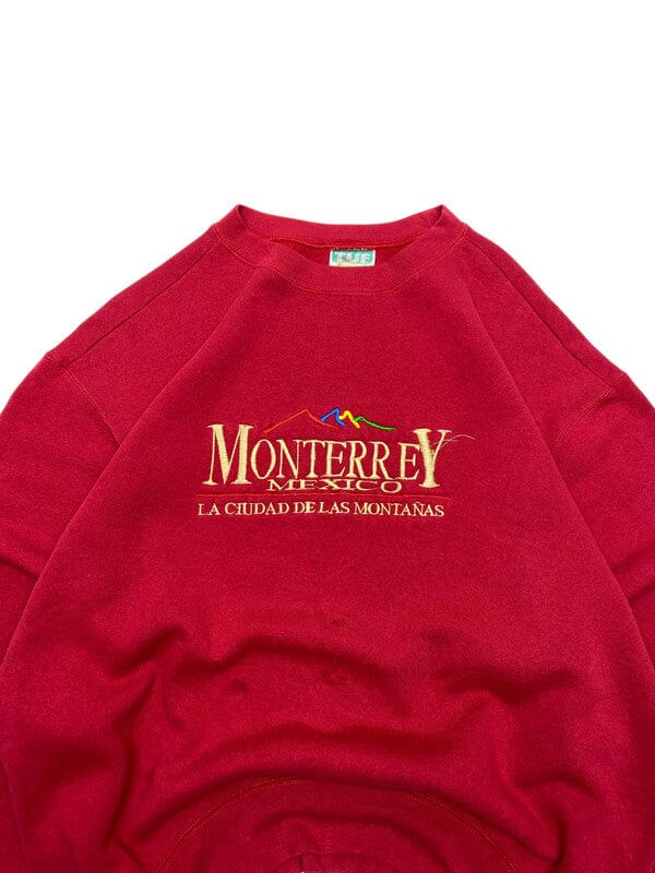Red TUF Embroidery Sweatshirt Men's Medium Northern Pole Vintage Wholesale 