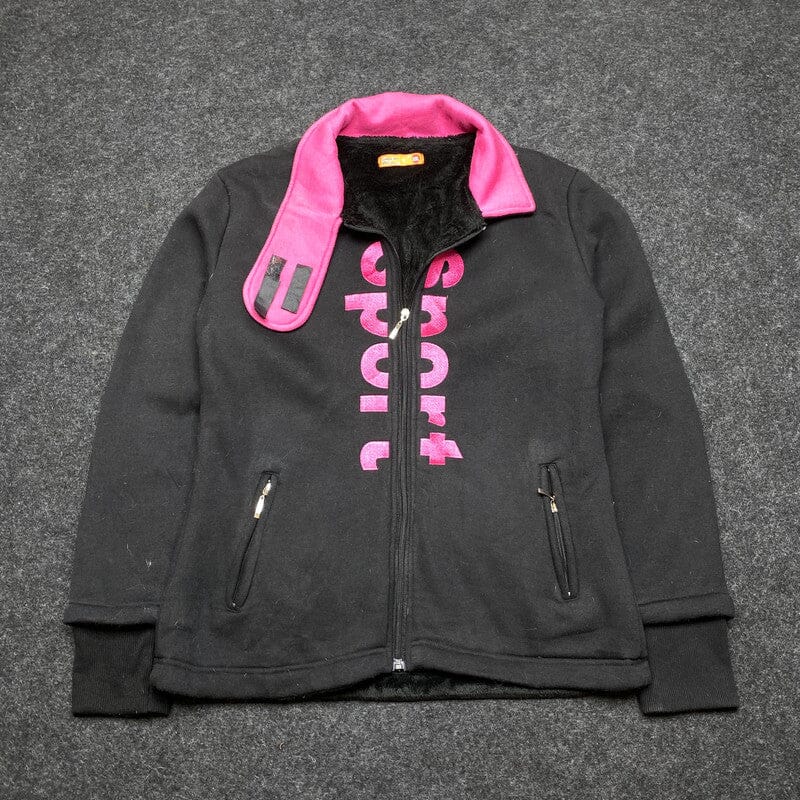 Simran Black Fleece Jacket XXL Northern Pole Vintage Wholesale 