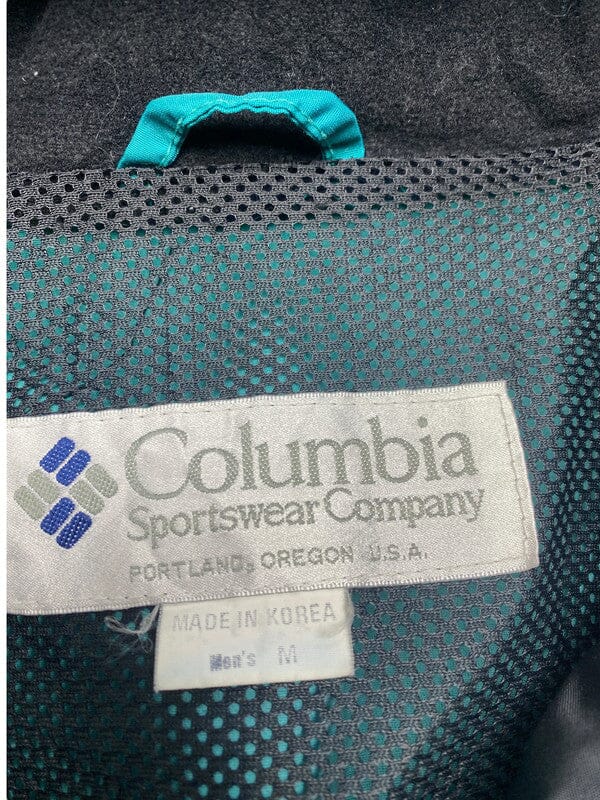 Turquoise and Black Columbia Raincoat Men's Medium Northern Pole Vintage Wholesale 