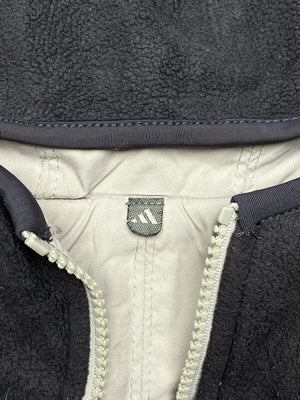 Vintage 90s Black-Grey Adidas Reverse Jacket Men's Small Northern Pole Vintage Wholesale 