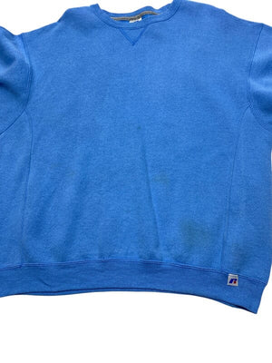 Vintage 90s Blue Russell Athletic Blank Sweatshirt Men's Large Northern Pole Vintage Wholesale 