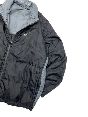 Vintage 90s Grey and Black Nike Reversible Jacket Women's large Northern Pole Vintage Wholesale 