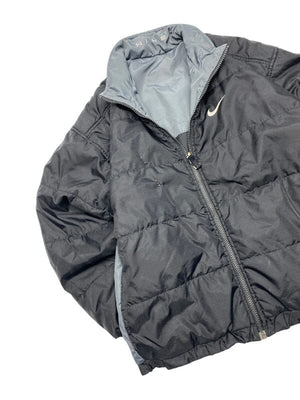 Vintage 90s Grey and Black Nike Reversible Jacket Women's large Northern Pole Vintage Wholesale 