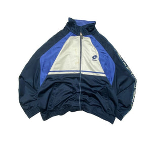 Vintage 90s Navy and White Lotto Track Jacket Men's XXL Northern Pole Vintage Wholesale 