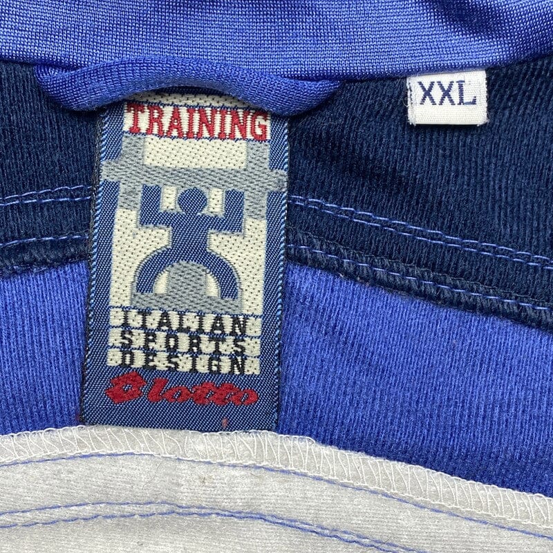 Vintage 90s Navy and White Lotto Track Jacket Men's XXL Northern Pole Vintage Wholesale 