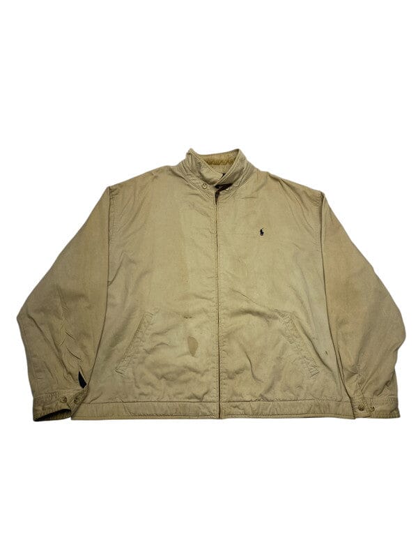 Vintage Beige Polo Ralph Lauren Harrington Jacket Men's XXL Northern Pole Vintage Wholesale 