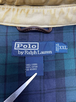 Vintage Beige Polo Ralph Lauren Harrington Jacket Men's XXL Northern Pole Vintage Wholesale 