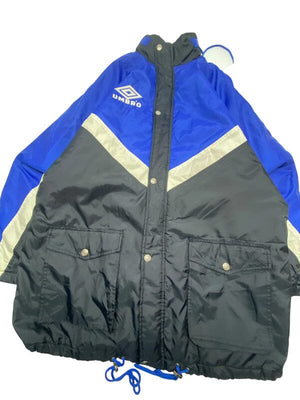 Vintage Black-Blue Umbro Windbreaker Men's Large Northern Pole Vintage Wholesale 