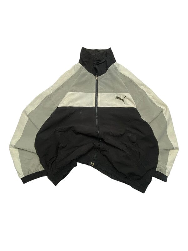 Vintage Black-Grey Puma Windbreaker Men's Large Northern Pole Vintage Wholesale 