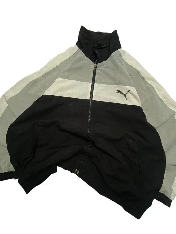 Vintage Black-Grey Puma Windbreaker Men's Large Northern Pole Vintage Wholesale 