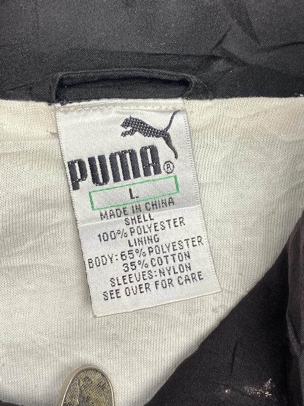 Vintage Black-Grey Puma Windbreaker Men's Large Northern Pole Vintage Wholesale 