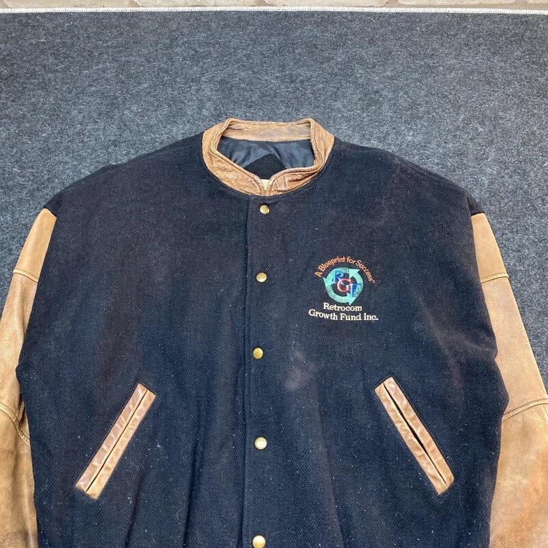Vintage Black Pace Setter Varsity Jacket Men's Large Northern Pole Vintage Wholesale 
