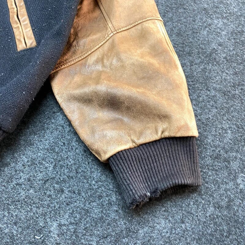 Vintage Black Pace Setter Varsity Jacket Men's Large Northern Pole Vintage Wholesale 