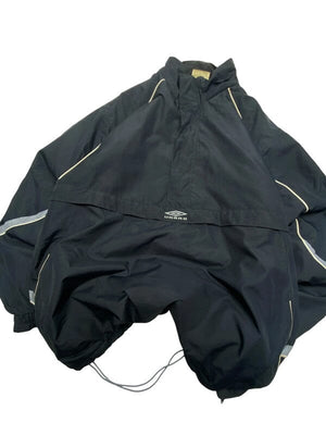 Vintage Black Umbro Anorak Jacket Men's XXL Northern Pole Vintage Wholesale 