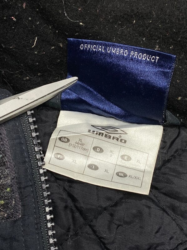 Vintage Black Umbro Windbreaker Men's XL Northern Pole Vintage Wholesale 