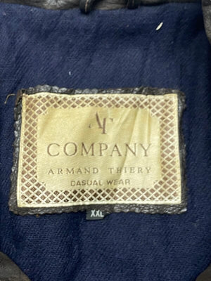Vintage Brown Leather AT Company Jacket Men's XXL Northern Pole Vintage Wholesale 