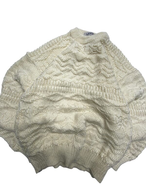 Vintage Cream MODZ Knitwear Jumper Women's Medium Northern Pole Vintage Wholesale 