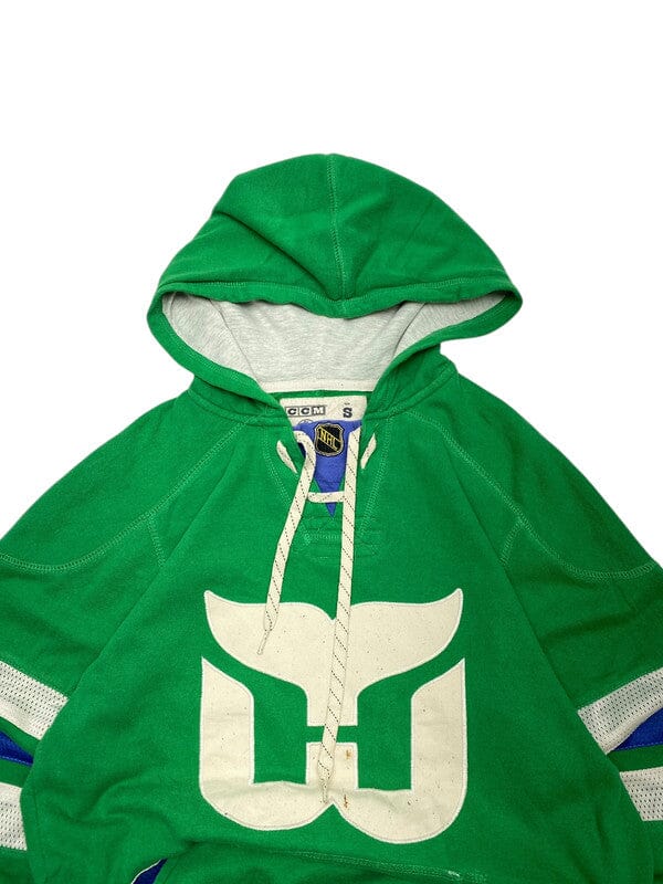 Vintage Green CCM Badge Hoodie Men's Small Northern Pole Vintage Wholesale 