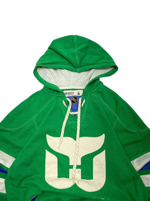 Vintage Green CCM Badge Hoodie Men's Small Northern Pole Vintage Wholesale 