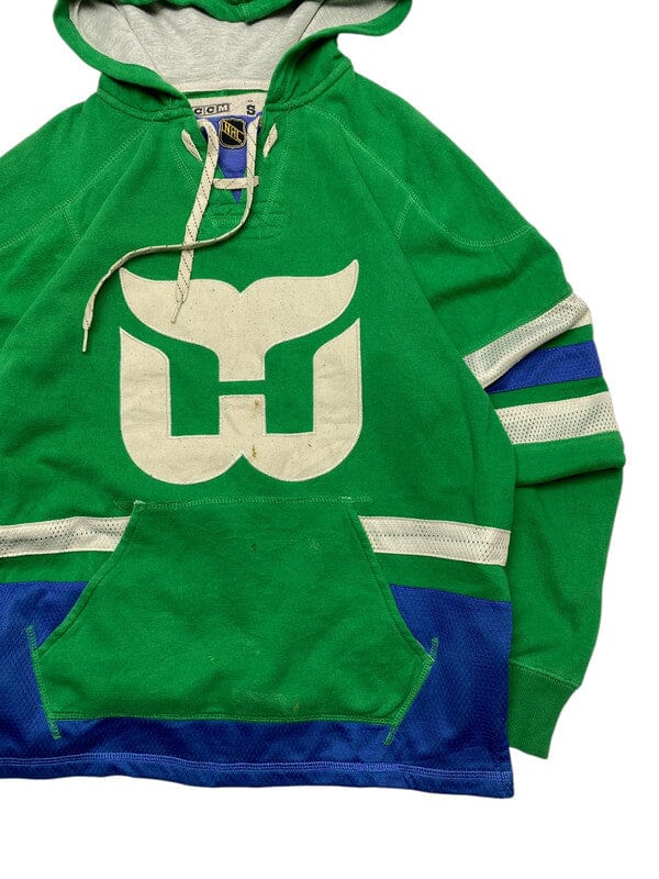 Vintage Green CCM Badge Hoodie Men's Small Northern Pole Vintage Wholesale 