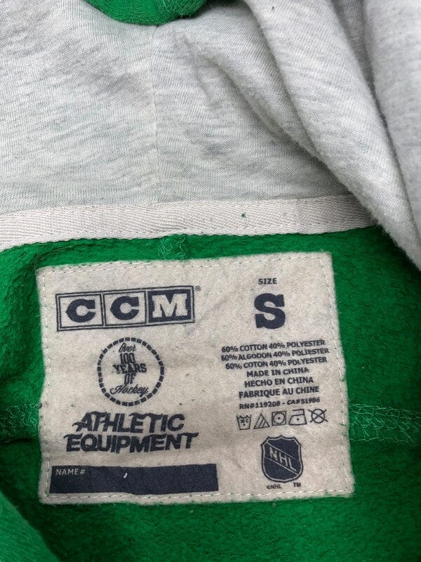Vintage Green CCM Badge Hoodie Men's Small Northern Pole Vintage Wholesale 