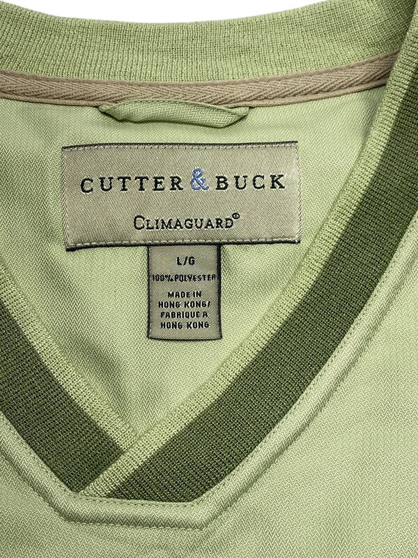 Vintage Green Cutter & Buck Mid-sleeved Jersey Men's Large Northern Pole Vintage Wholesale 